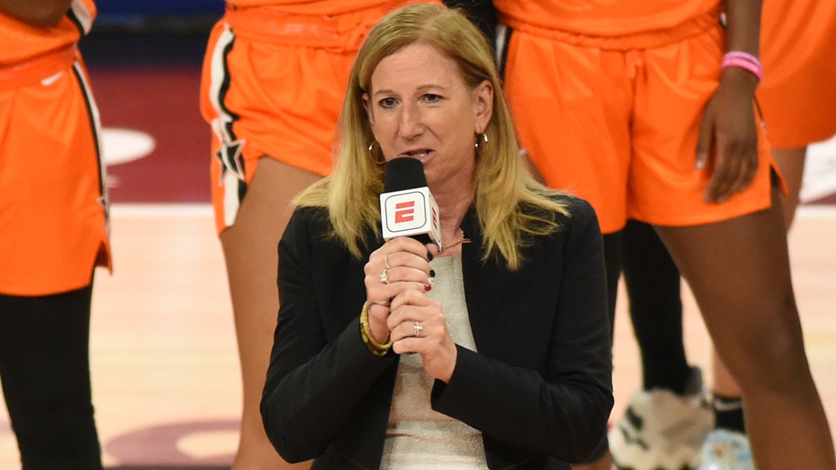 Cathy Engelbert at the WNBA All-Star Game