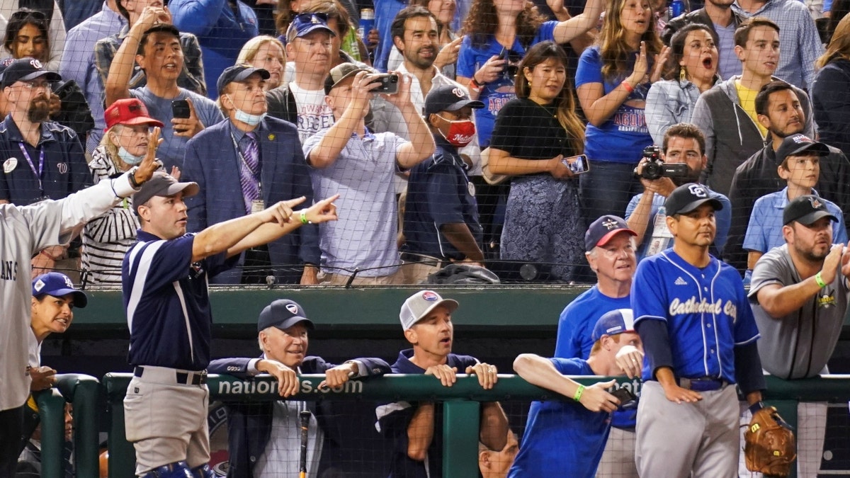 Biden at the 2021 Congressional Baseball Game