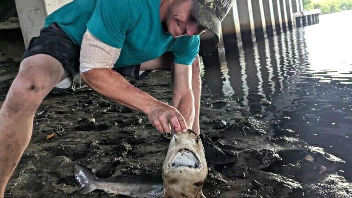 Davey Wright with fish