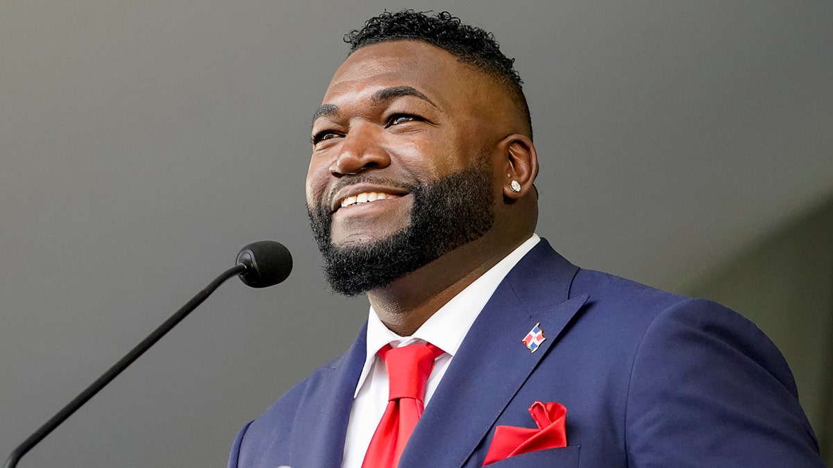 Ortiz at the Hall of Fame 