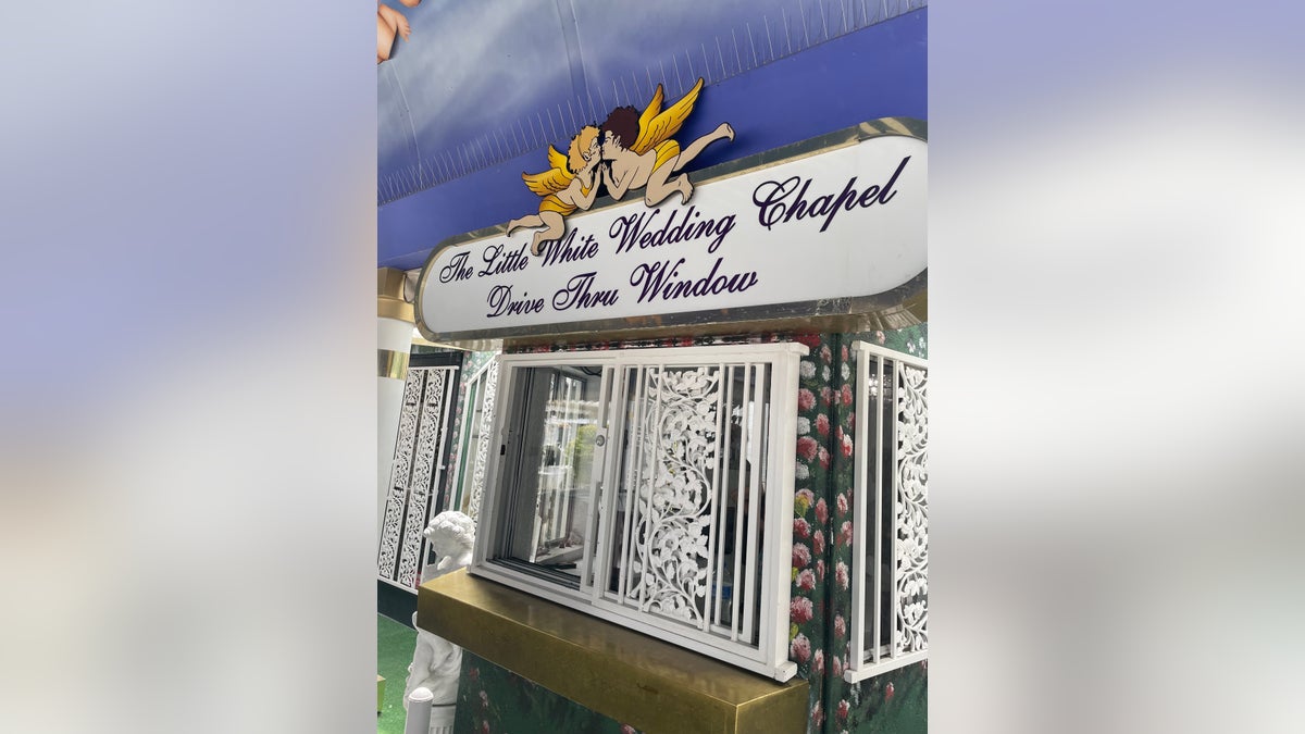 Drive-Thru Tunnel of Vows at A Little White Wedding Chapel