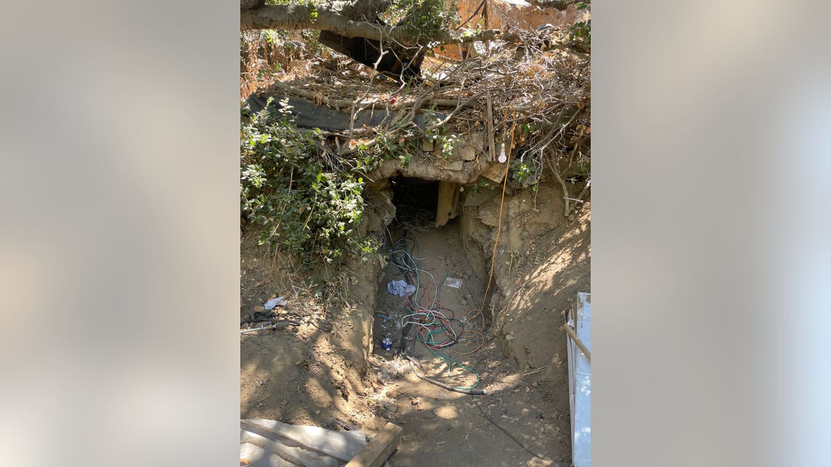 Entrance to underground bunker San Jose