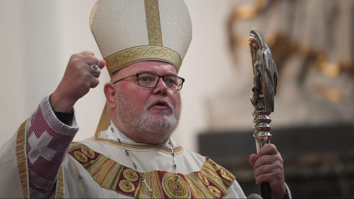 Archbishop of Munich Cardinal Reinhard Marx celebrates mass in 2018
