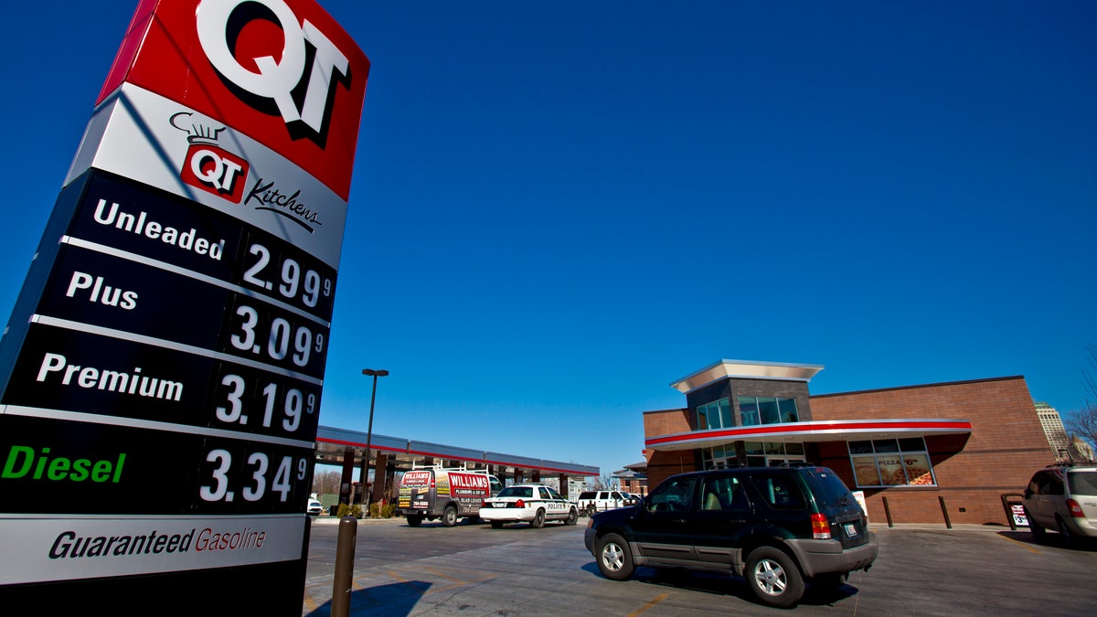 Quiktrip gas station price board