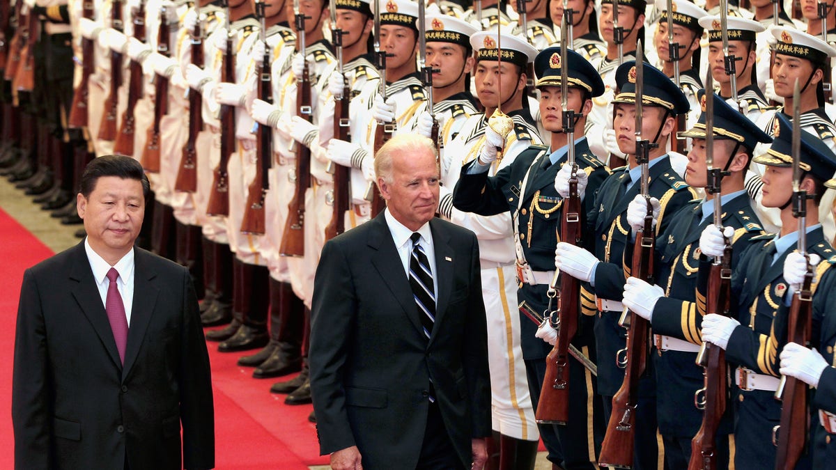 Joe Biden, then vice president, and Chinese President Xi Jinping