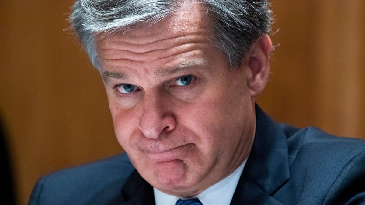 Closeup of Christopher Wray