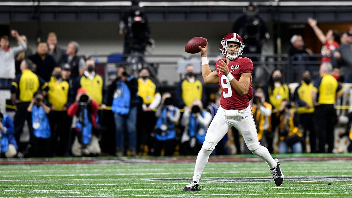 Alabama quarterback Bryce Young in the national championship game