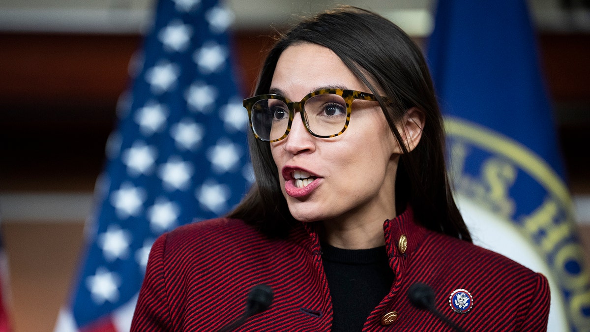 AOC speaks on Capitol Hill