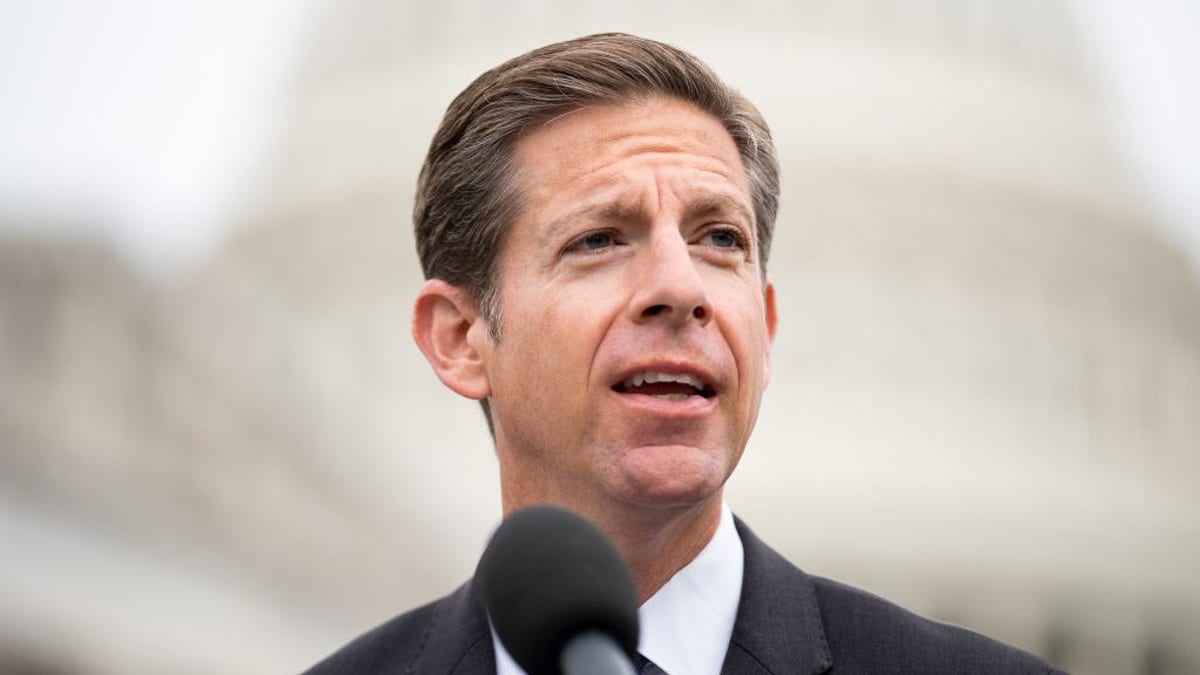 Democrat Rep. Mike Levin of California speaking at an event