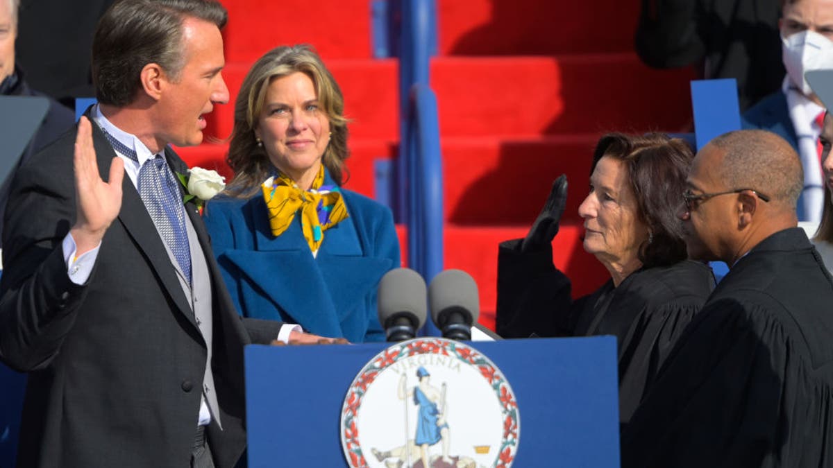 Glenn Youngkin sworn in at Virginia State Capitol in Richmond