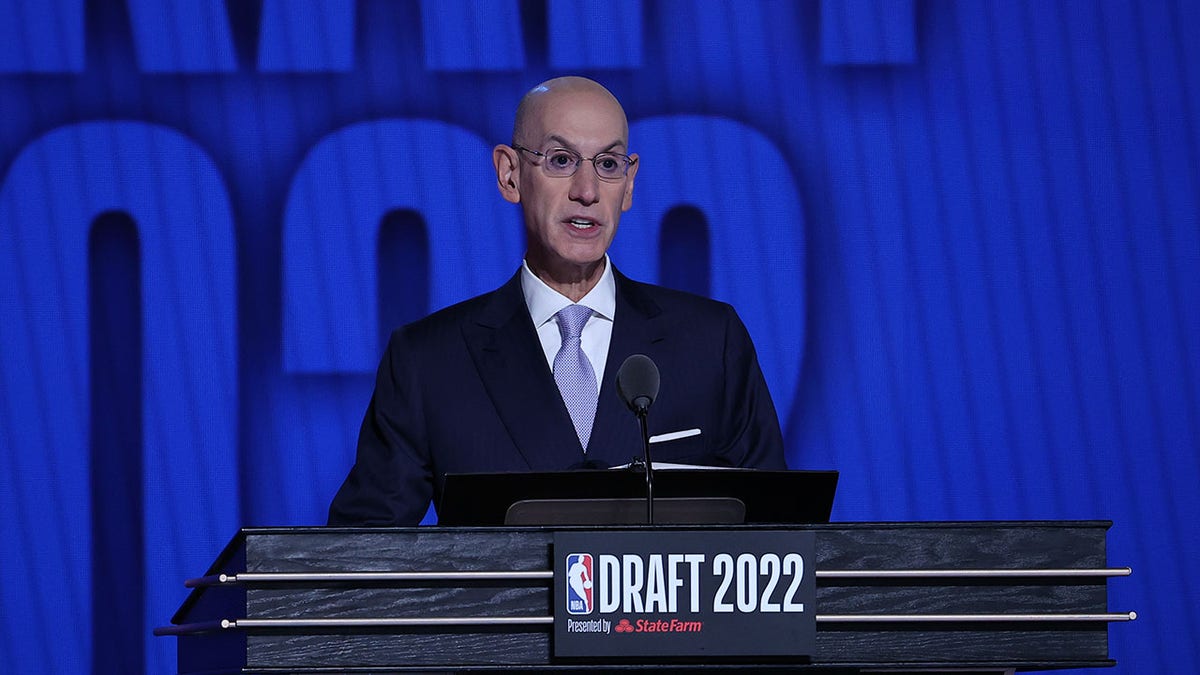 Adam Silver speaks at the 2022 NBA Draft