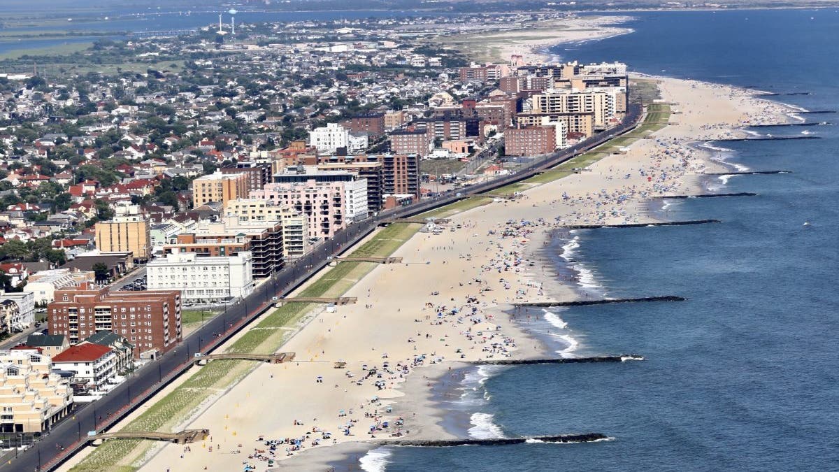 aerial view of Long Beach, N.Y.