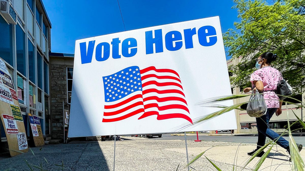 Vote here sign in Reading, PA 