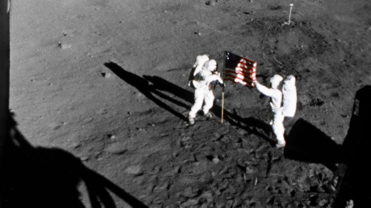First flag on the moon