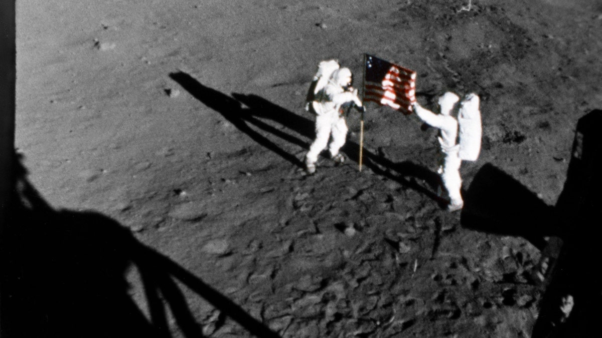 First flag on the moon