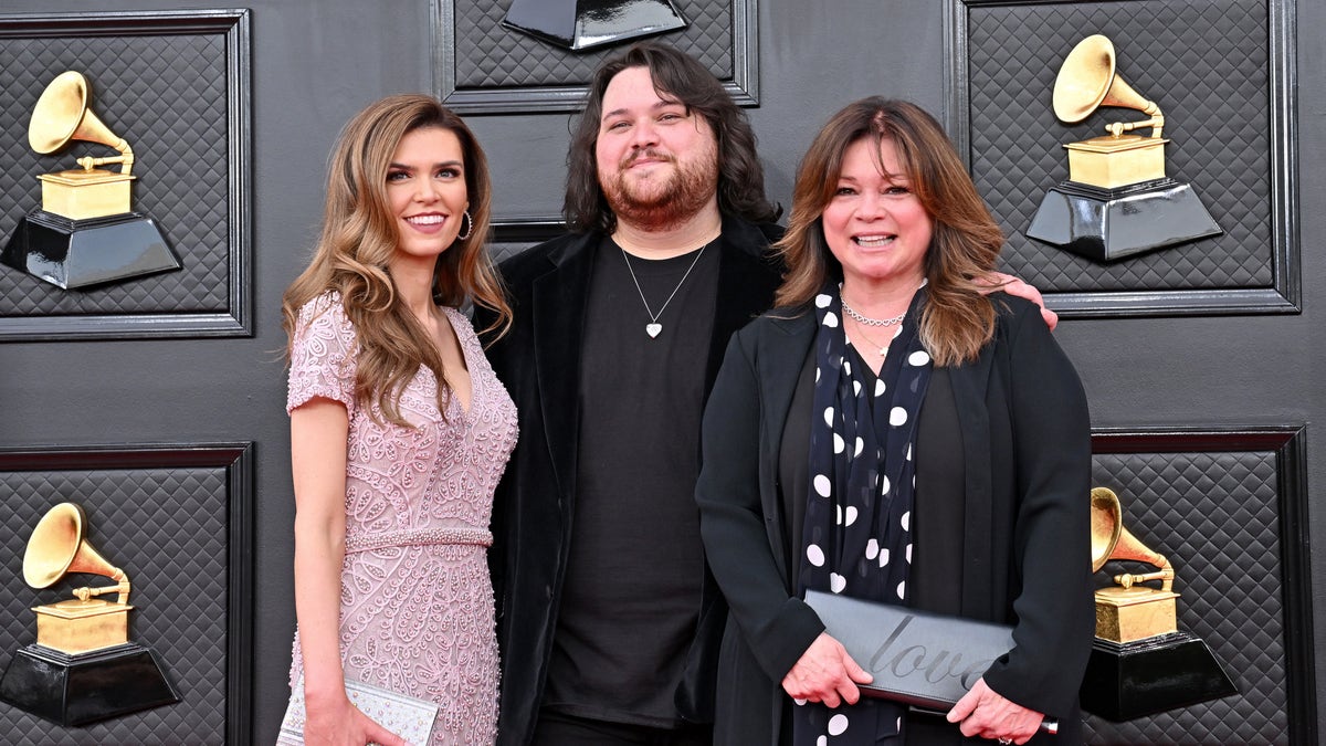 Andraia Allsop, Wolfgang Van Halen, and Valerie Bertinelli