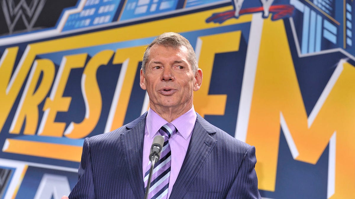 Vince McMahon at a WrestleMania confernece
