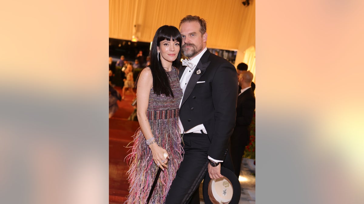 David Harbour and Lily Allen