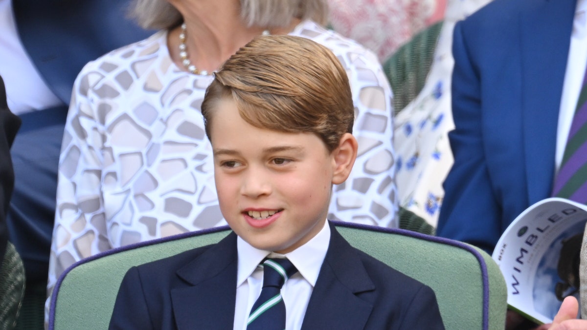 Prince George watched the tennis final with his parents from the royal box