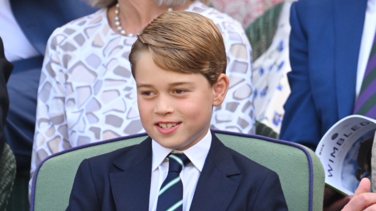 Prince George watched the tennis final with his parents from the royal box