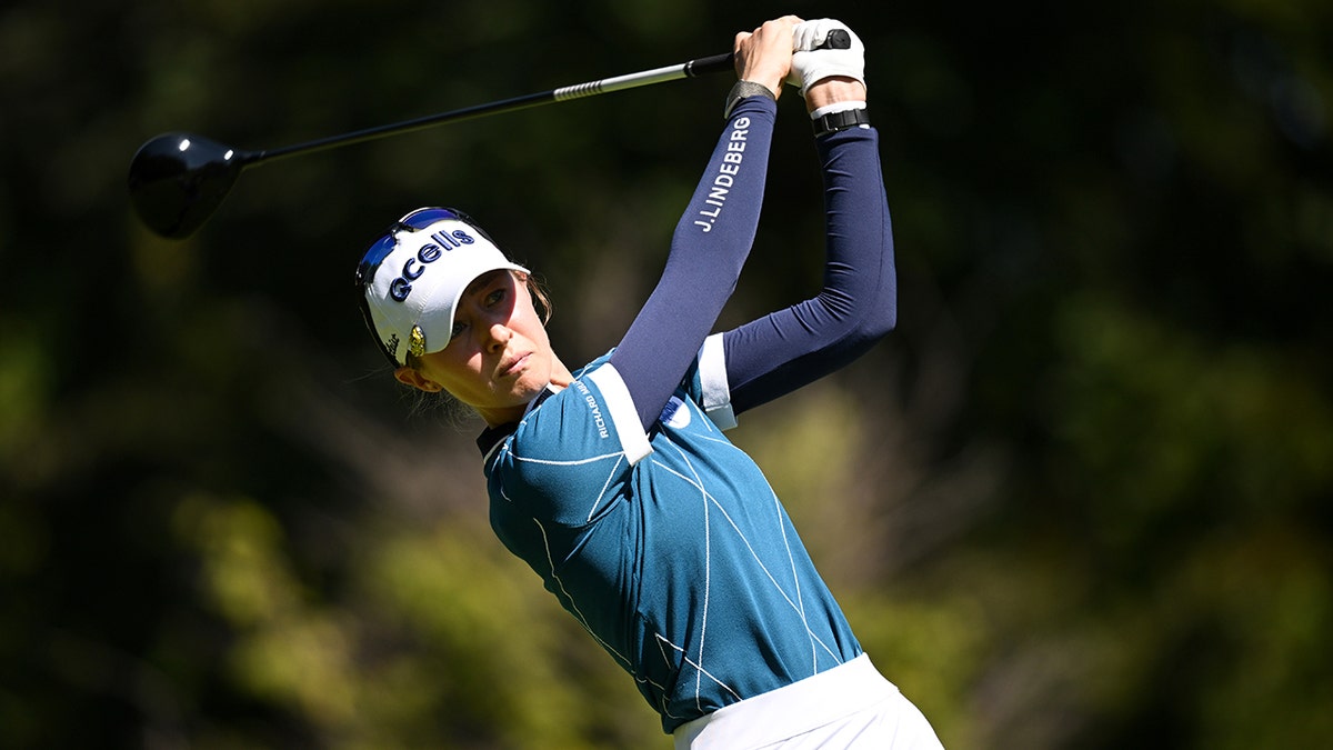 Nelly Korda tees off on day 1