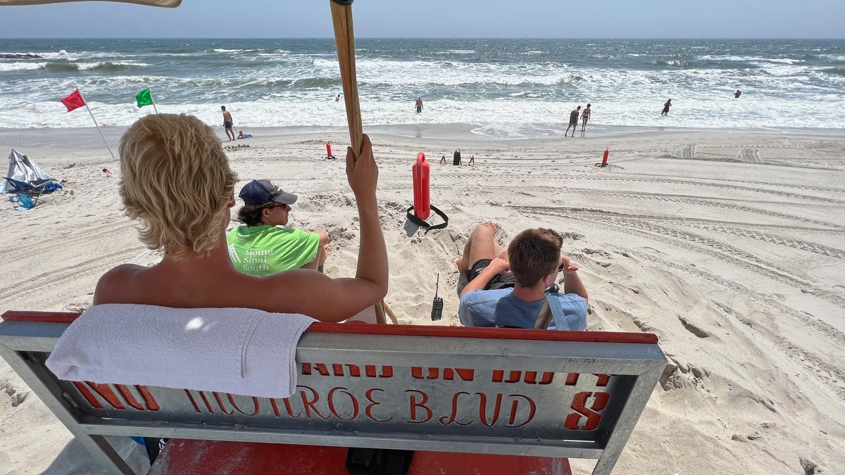 Lifeguards at Long Beach New York