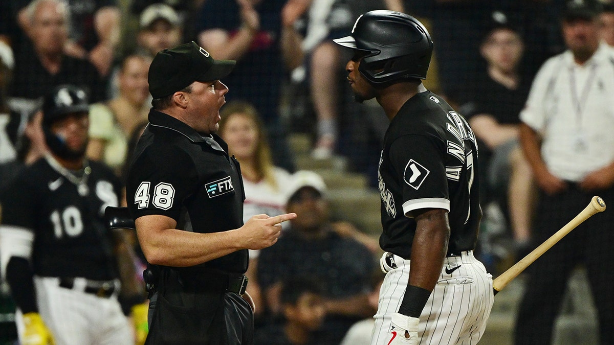 Anderson argues with umpire