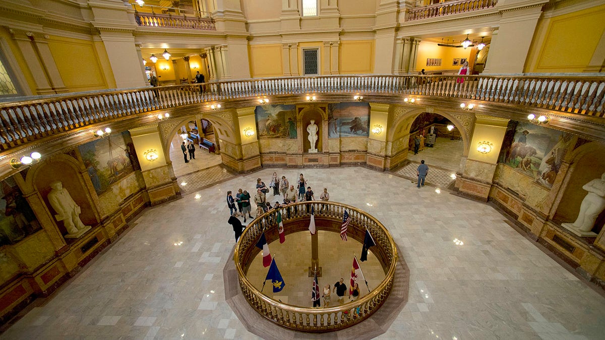 Kansas state capitol dome interior