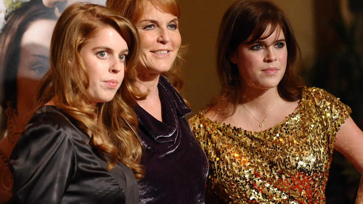 Sarah Ferguson and her two daughters