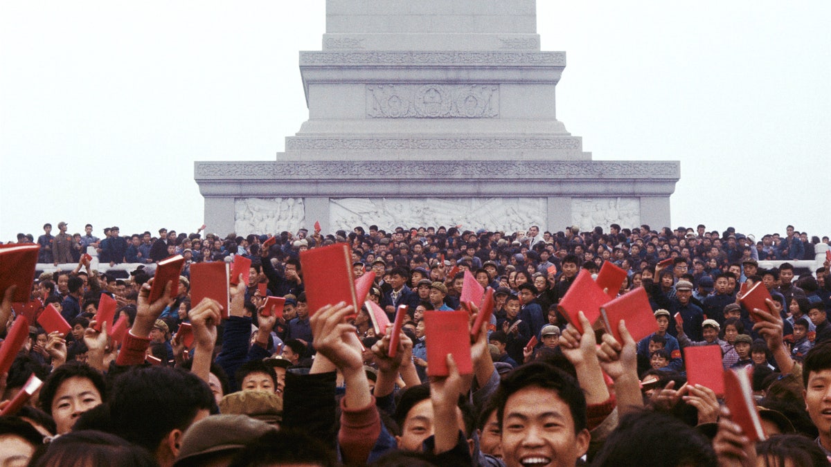 Red Guards Tien An Men China communism mao zedong revution red book