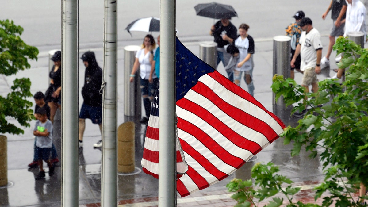 US flag half-staff on July 4, 2022