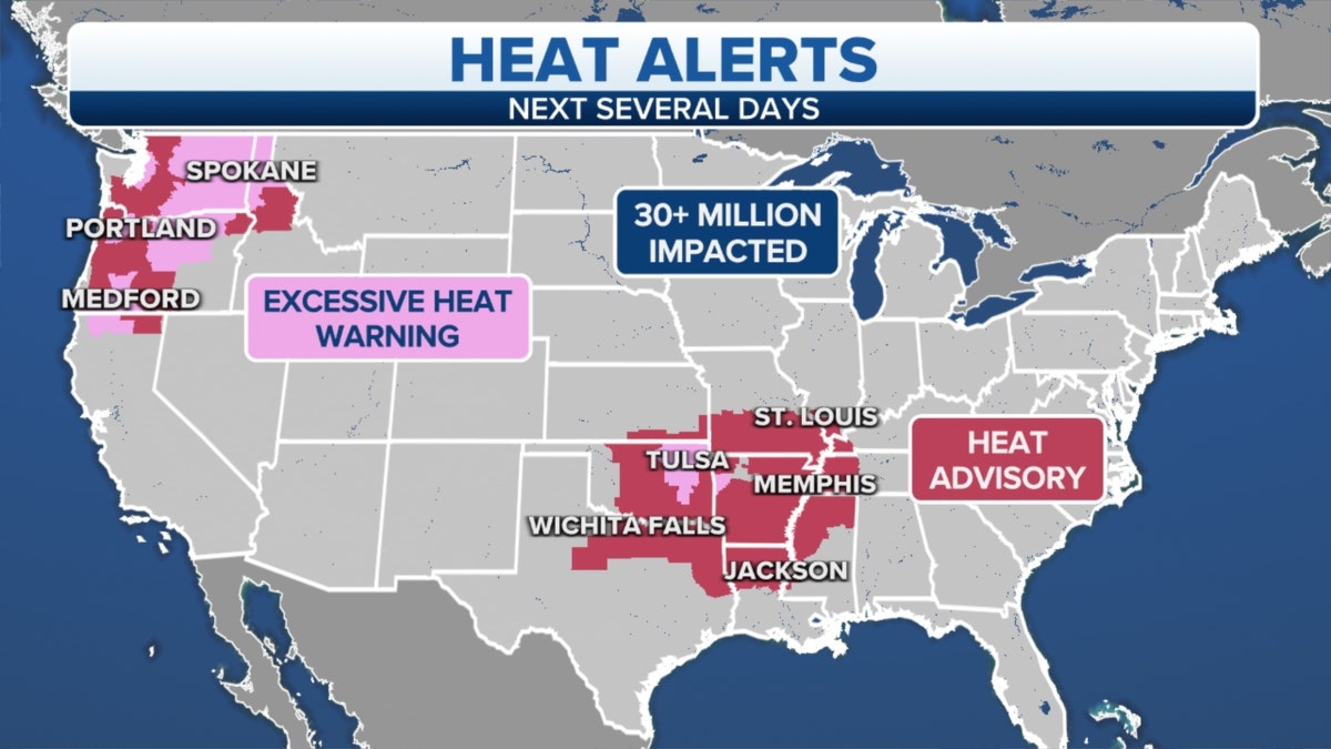 U.S. heat alerts