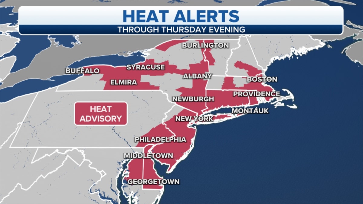Northeast heat alerts