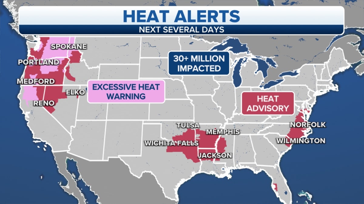 U.S. heat alerts