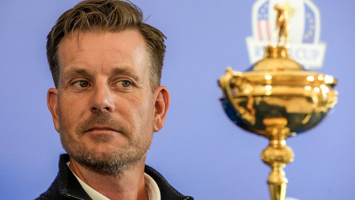 Henrik Stenson at Ryder Cup ceremony