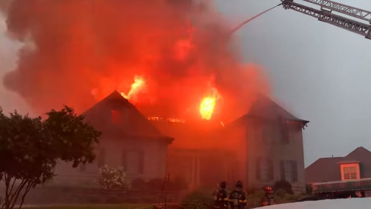 North Carolina house fire lightning strike