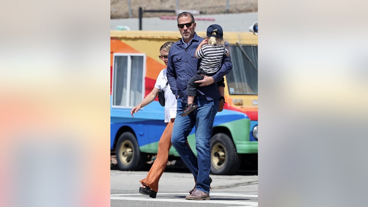 Hunter Biden and family seen on streets of Malibu, California