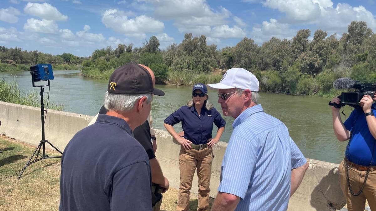 Senators on McAllen, Texas, border with Mexico.
