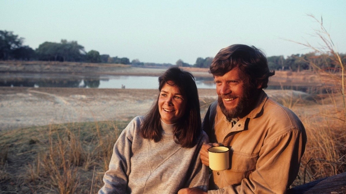 Mark and Delia Owens sitting