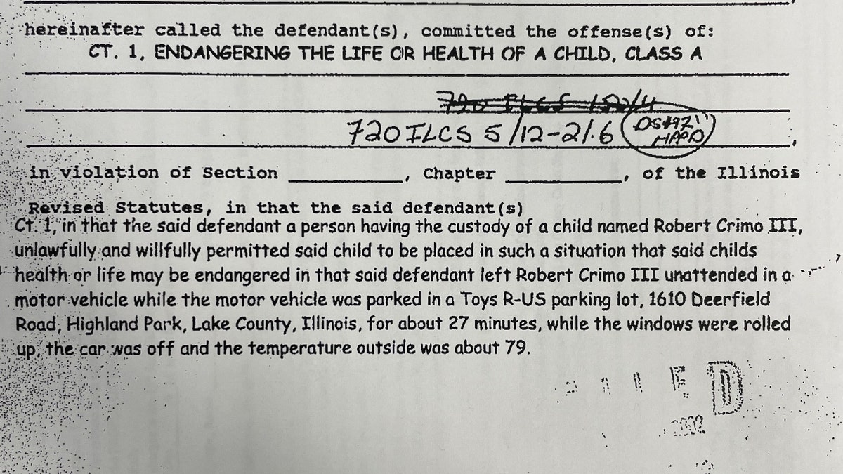 Police report involving Denise Pesina, Robert Crimo III's mother