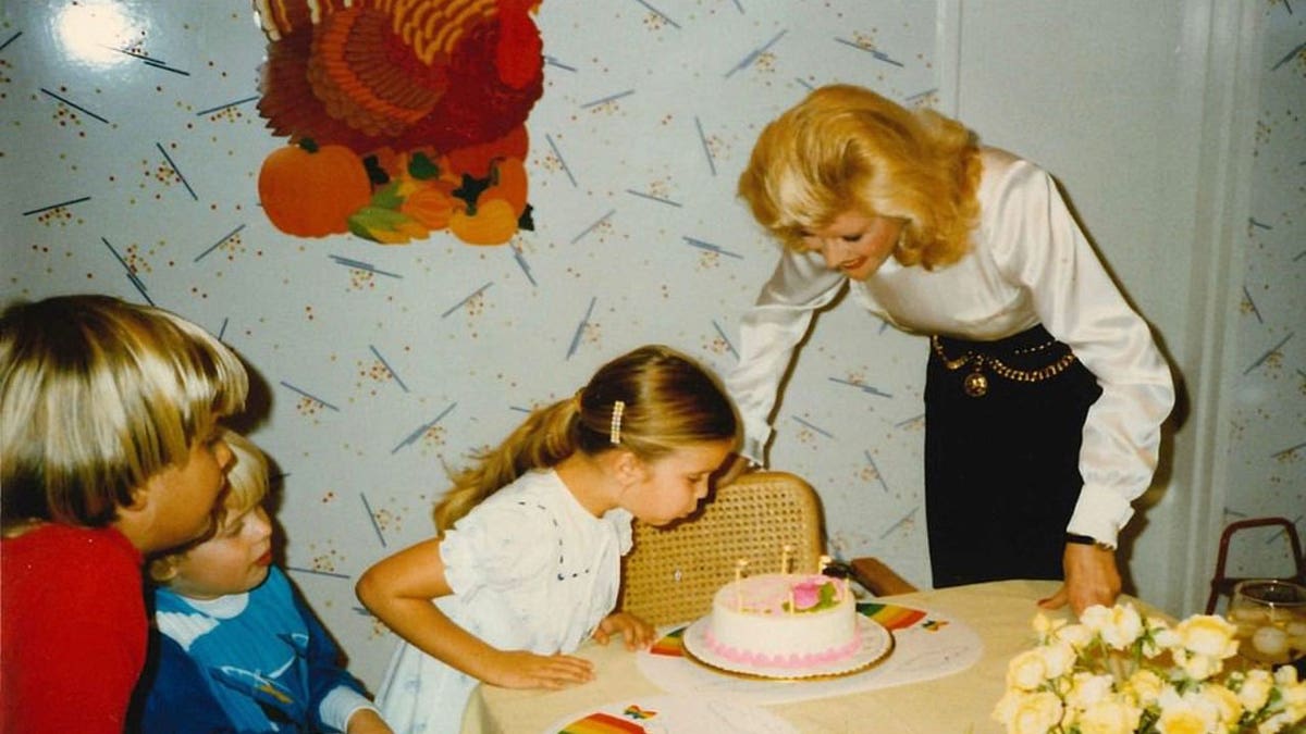 Ivana Trump watches daughter Ivanka blow out candles