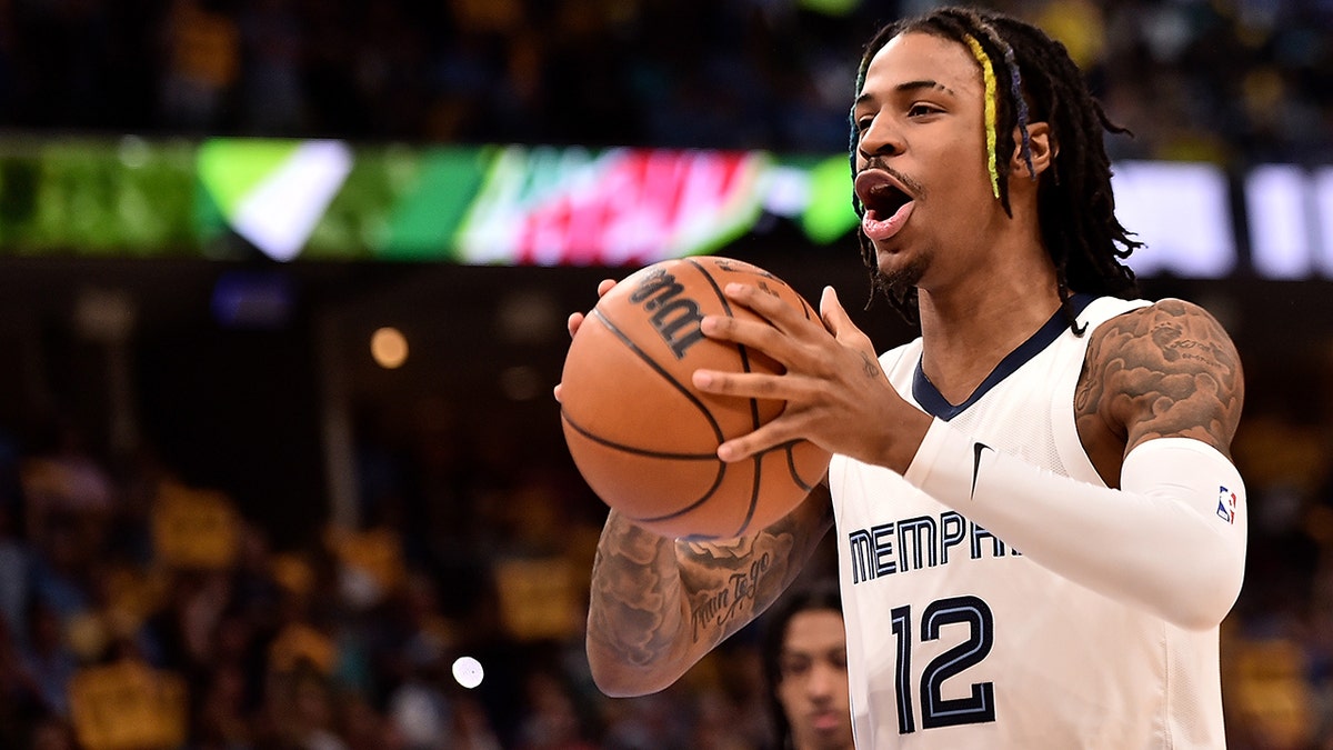 Ja Morant against the Warriors in 2022