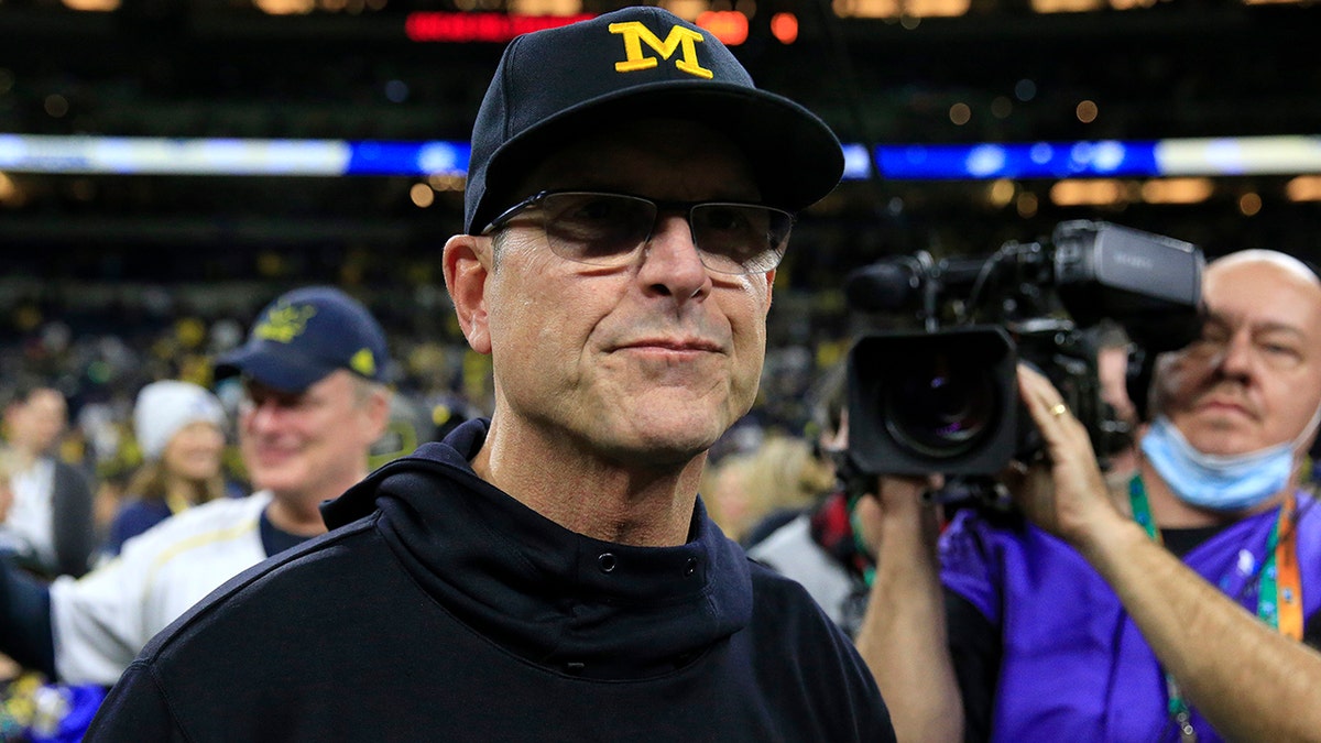 Jim Harbaugh at the Big Ten Championship