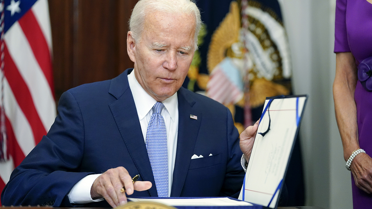 Biden in the Roosevelt Room