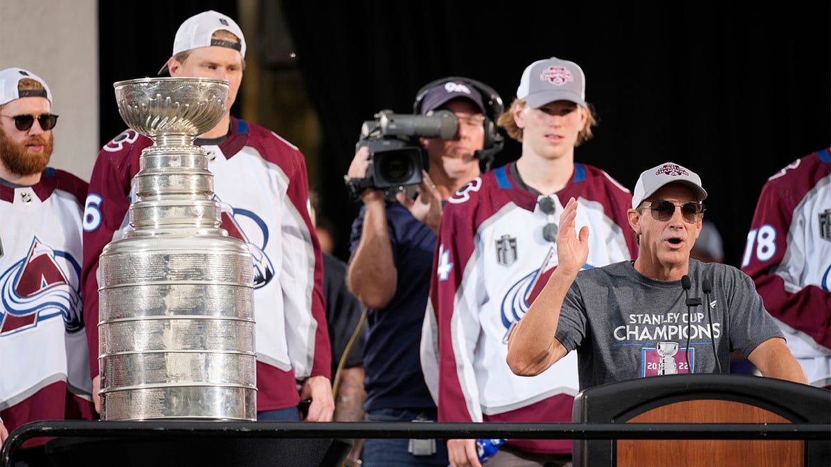 Joe Sakic speaking