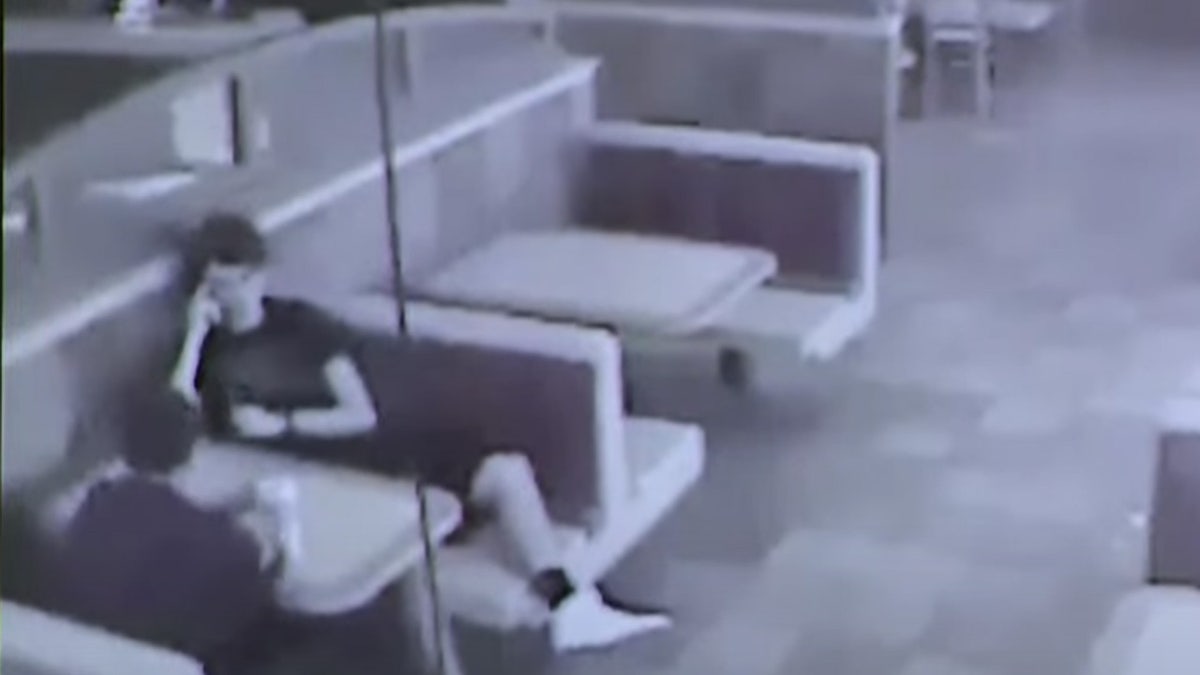 Surveillance footage of Nikolas Cruz after mass shooting