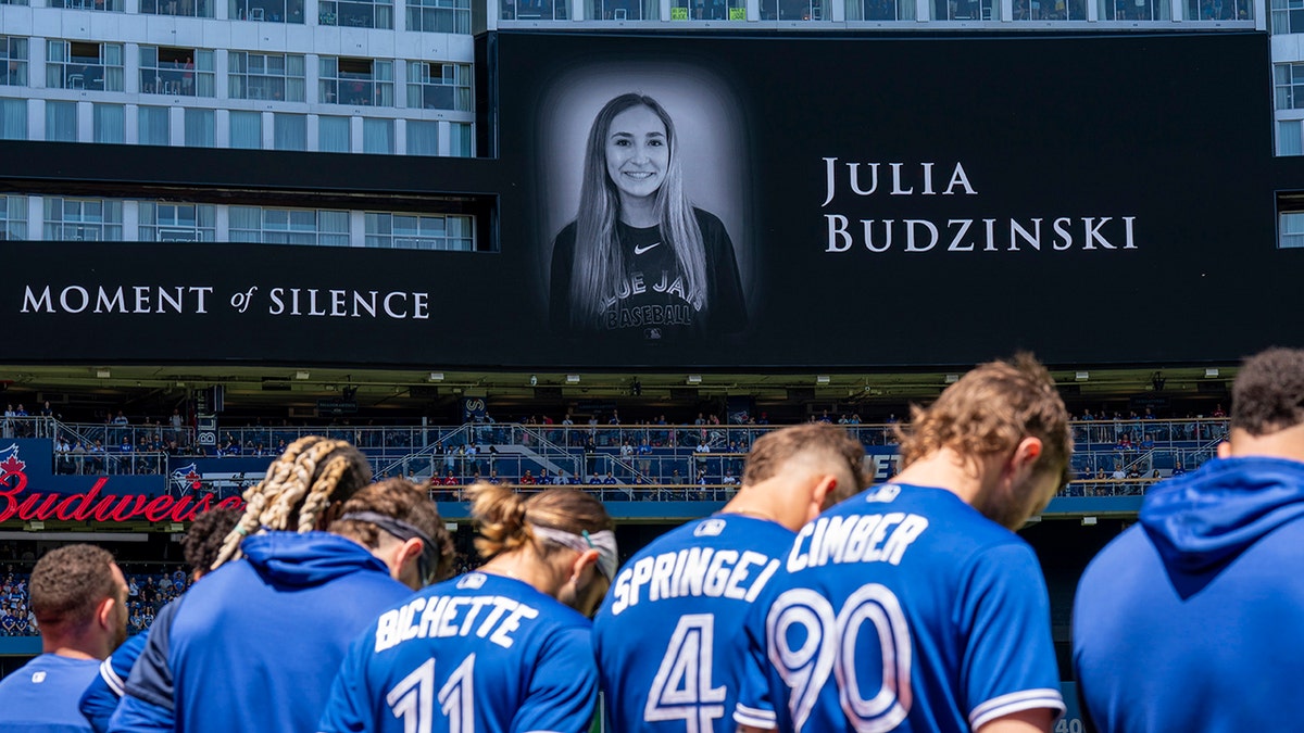 Julia Budzinski was honored at Rogers Centre