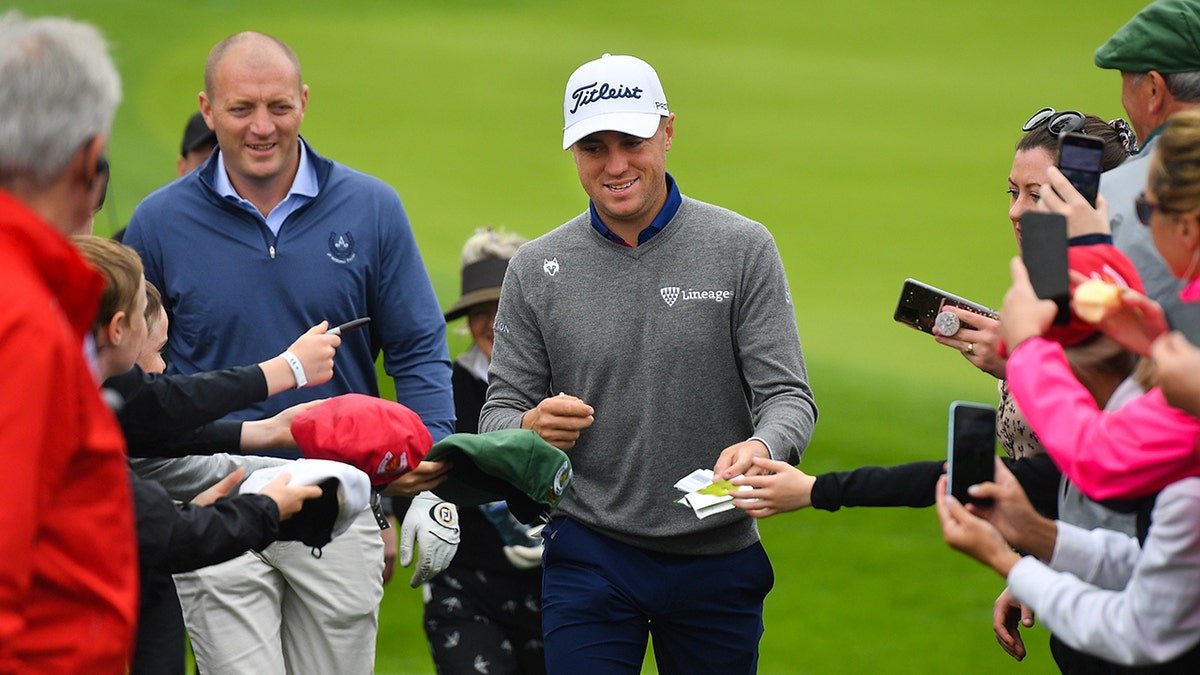 Justin Thomas in an Ireland Pro-Am in July 2022