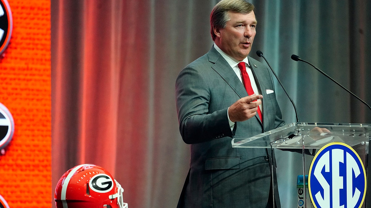 Kirby Smart at SEC media days