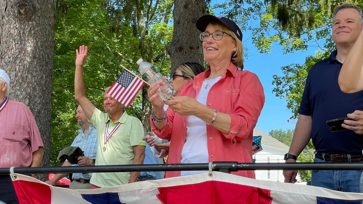 Maggie Hassan at Amherst, N.H. July 4th parade
